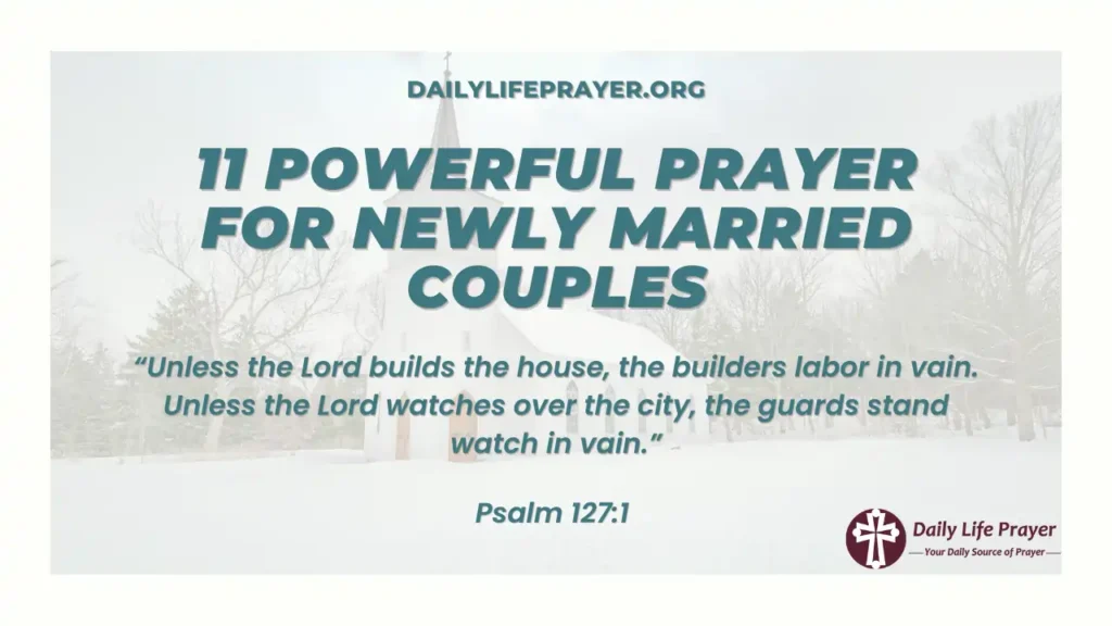 11 Powerful Prayer for Newly Married Couples