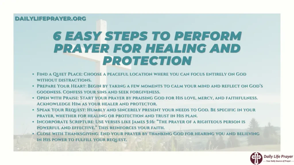 6 Easy Steps to Perform Prayer for Healing and Protection