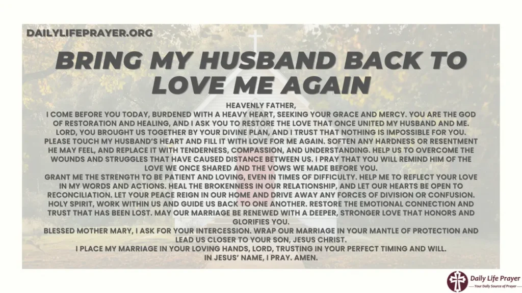 Bring My Husband Back to Love Me Again