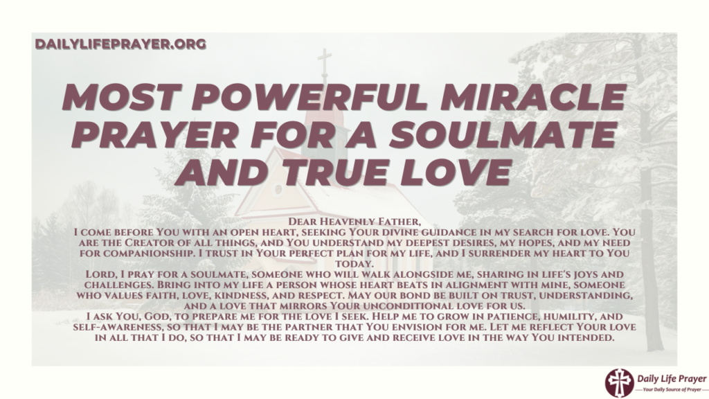 Most Powerful Miracle Prayer for a Soulmate and True Love