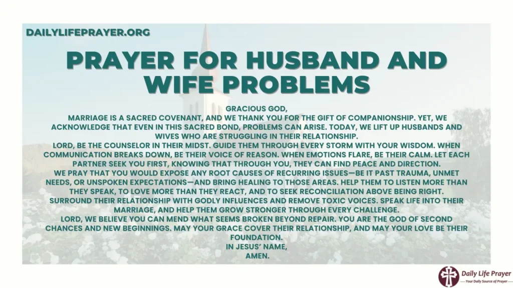 Most Powerful Prayer for Husband and Wife Problems