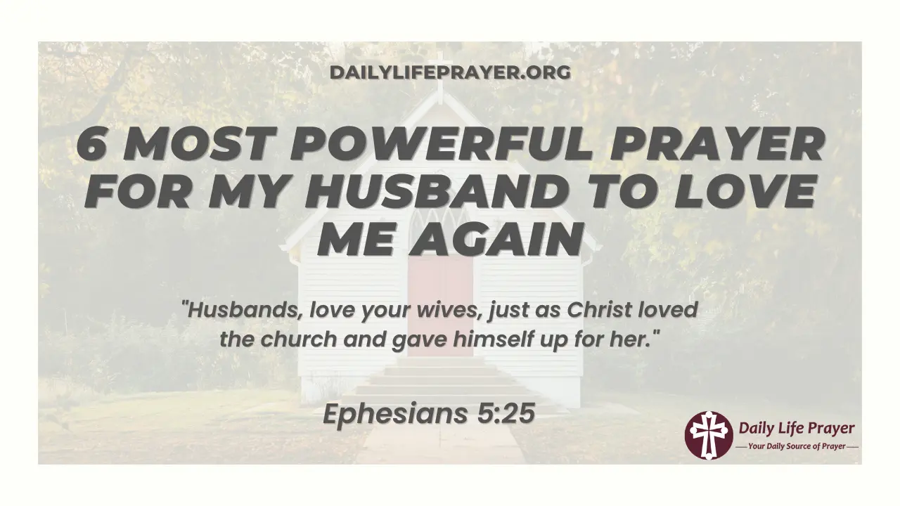 Prayer for My Husband to Love Me Again