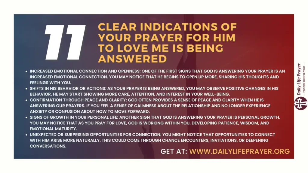 11 Clear Indications of Your Prayer for Him to Love Me Is Being Answered