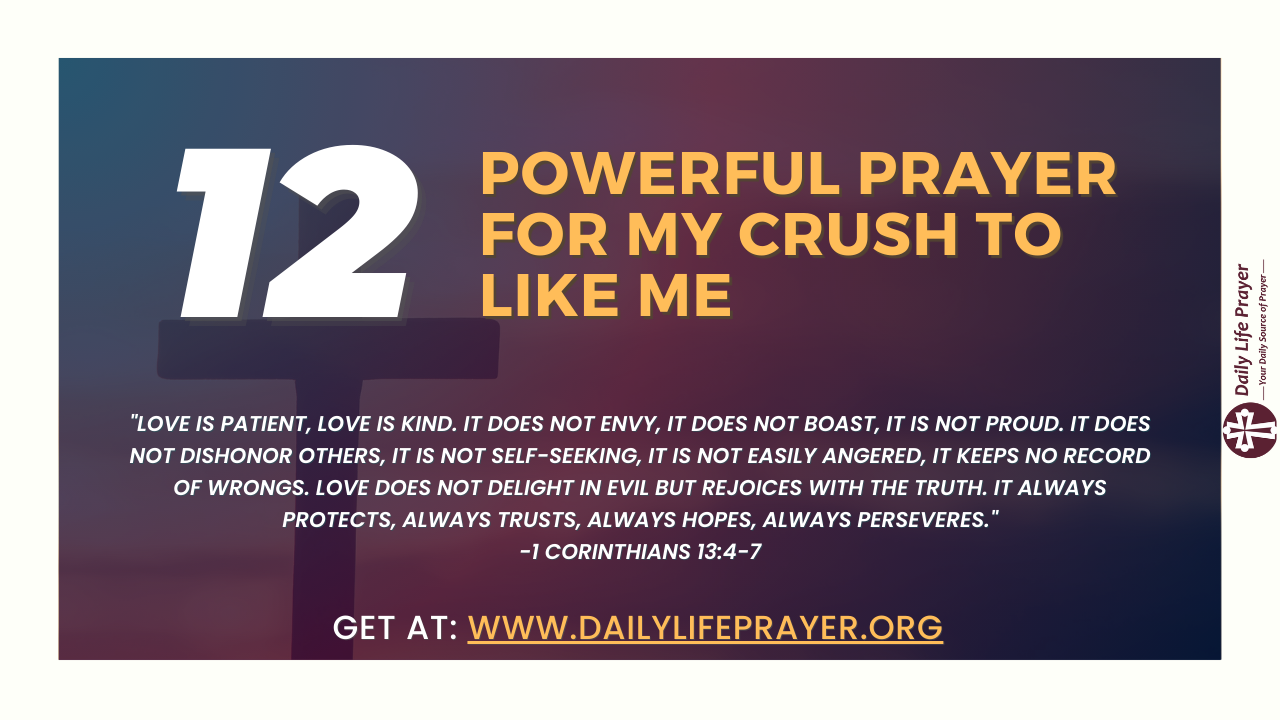 12 Powerful Prayer for My Crush to Like Me