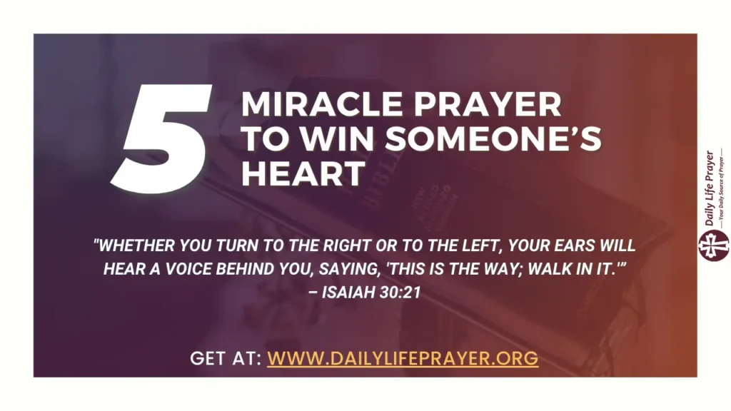 Prayer to Win Someone's Heart