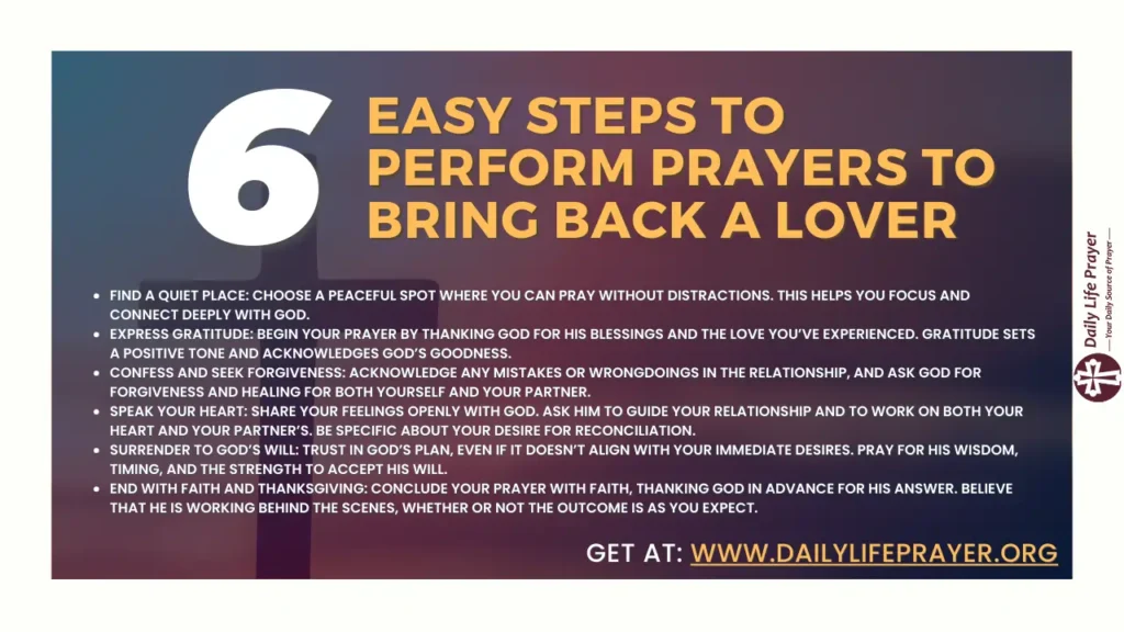 6 Easy Steps to Perform Prayers to Bring Back a Lover