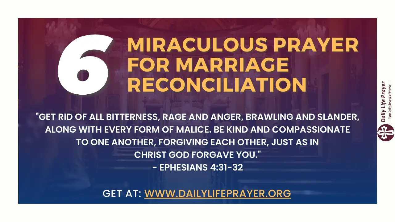 6 Miraculous Prayer for Marriage Reconciliation