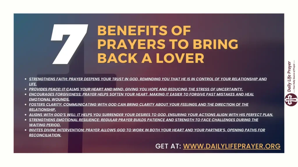 7 Benefits of Prayers to Bring Back a Lover