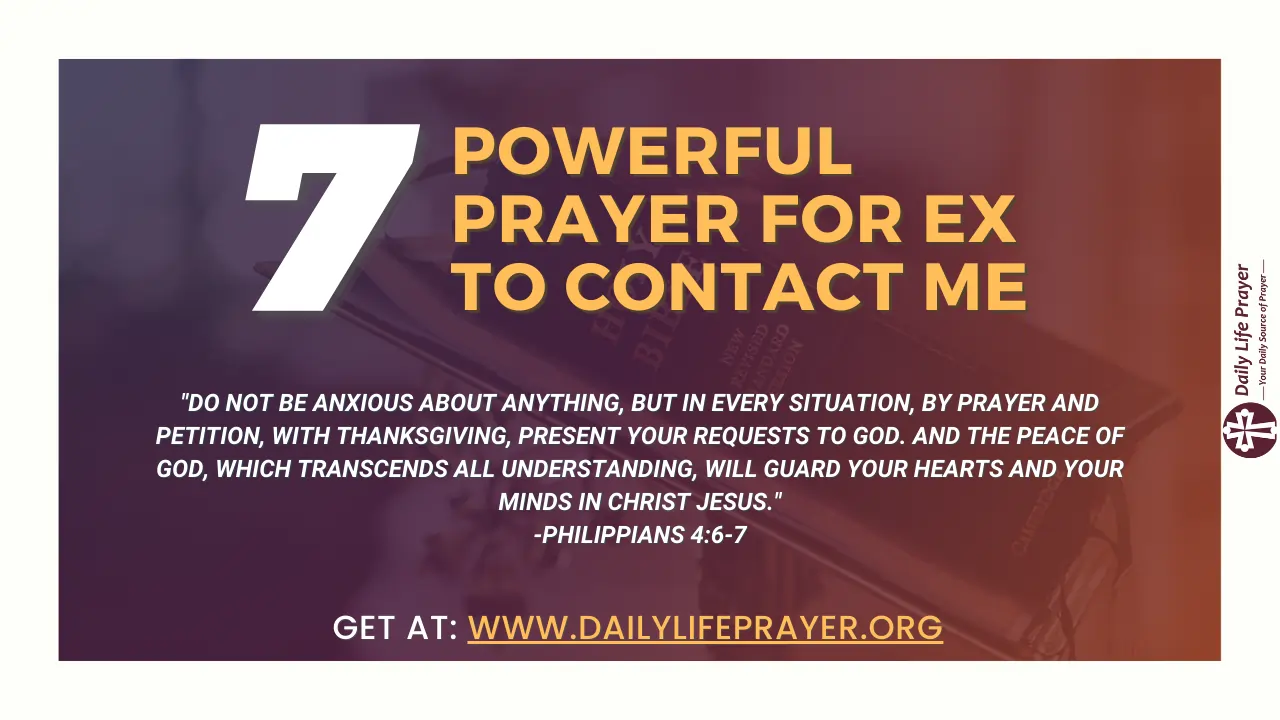 7 Powerful Prayer for Ex to Contact Me