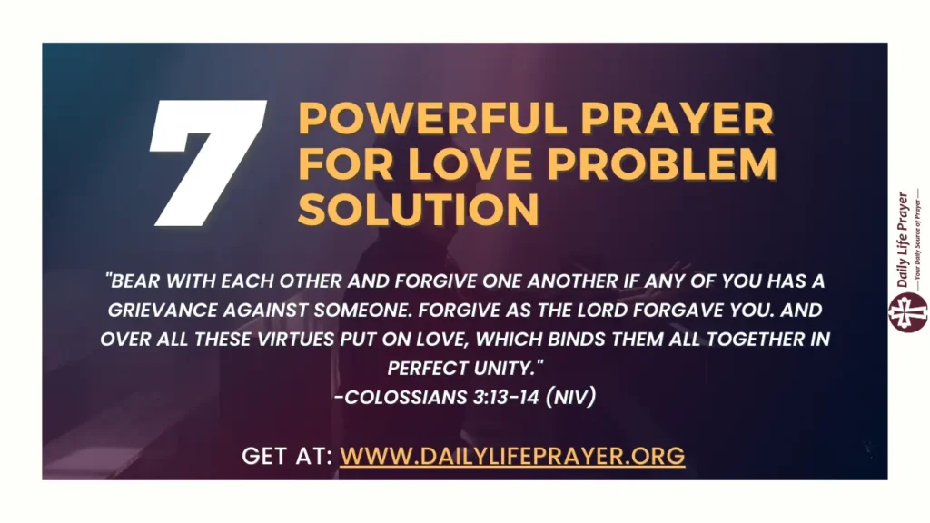 7 Powerful prayer for love problem solution