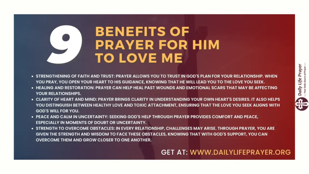 9 Benefits of Prayer for Him to Love Me