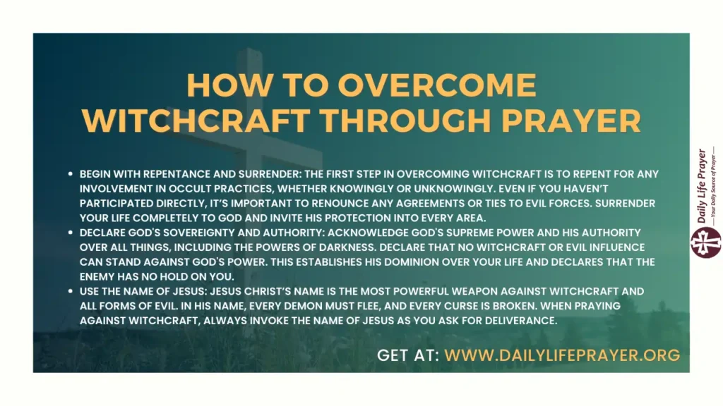 How to Overcome Witchcraft Through Prayer