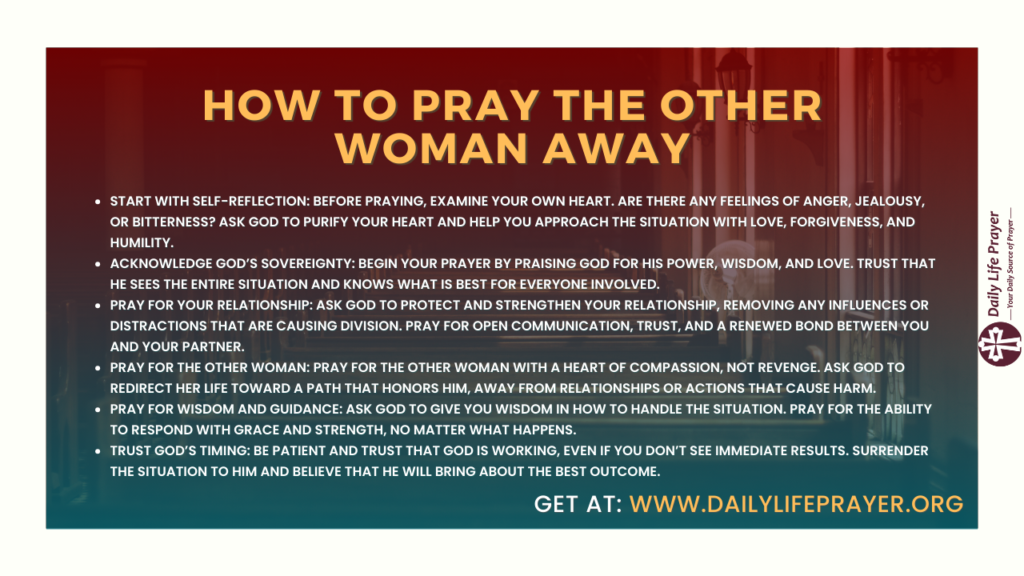 How to Pray the Other Woman Away