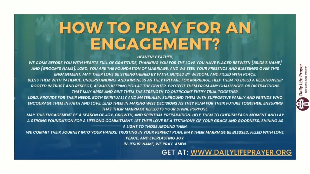 How to pray for an engagement