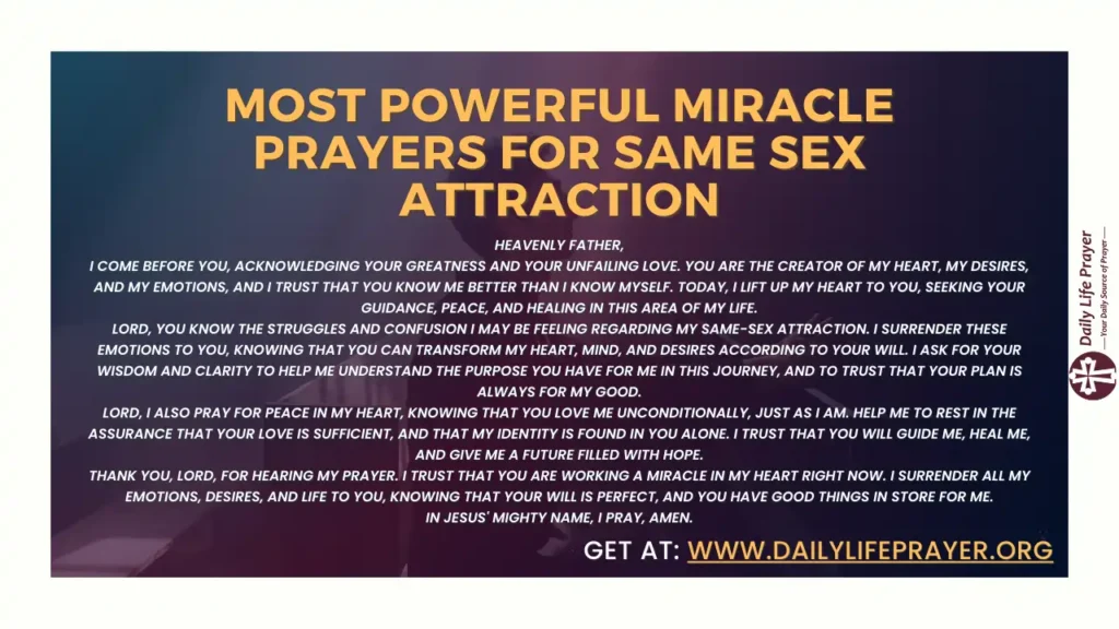 Most Powerful Miracle Prayers for Same Sex Attraction