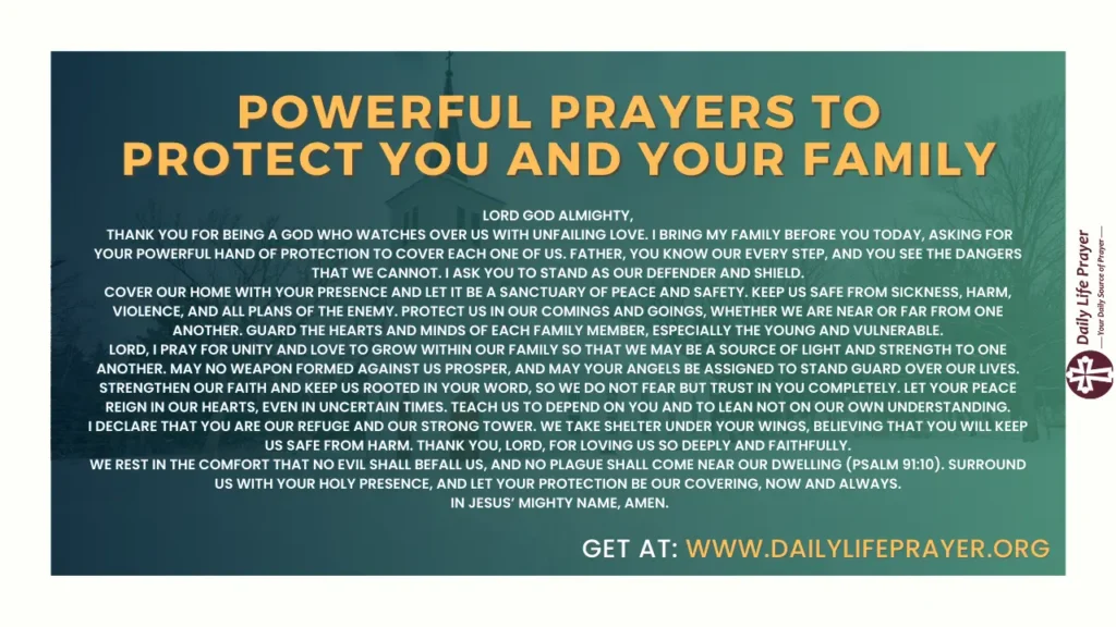 Powerful Prayers to Protect You and Your Family