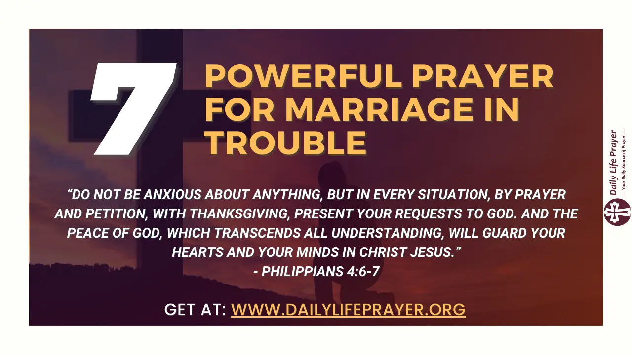 Prayer for Marriage in Trouble