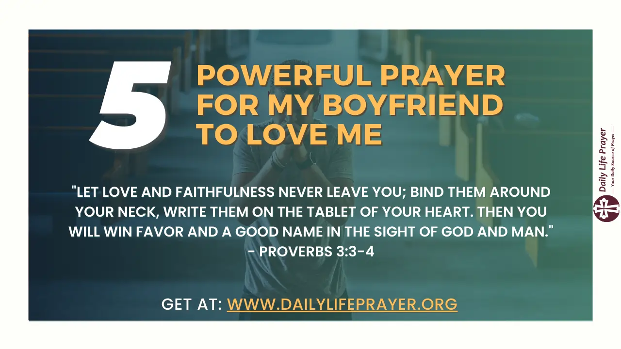 Prayer for My Boyfriend to Love Me