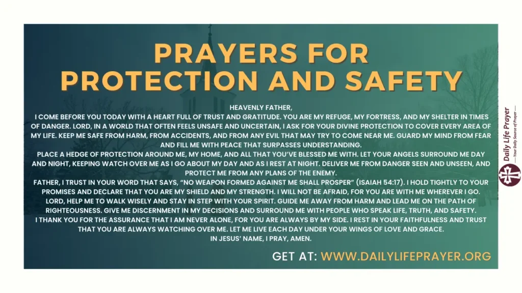 Prayers for Protection and Safety