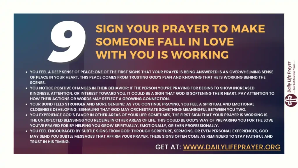 Sign Your Prayer to Make Someone Fall in Love With You is working