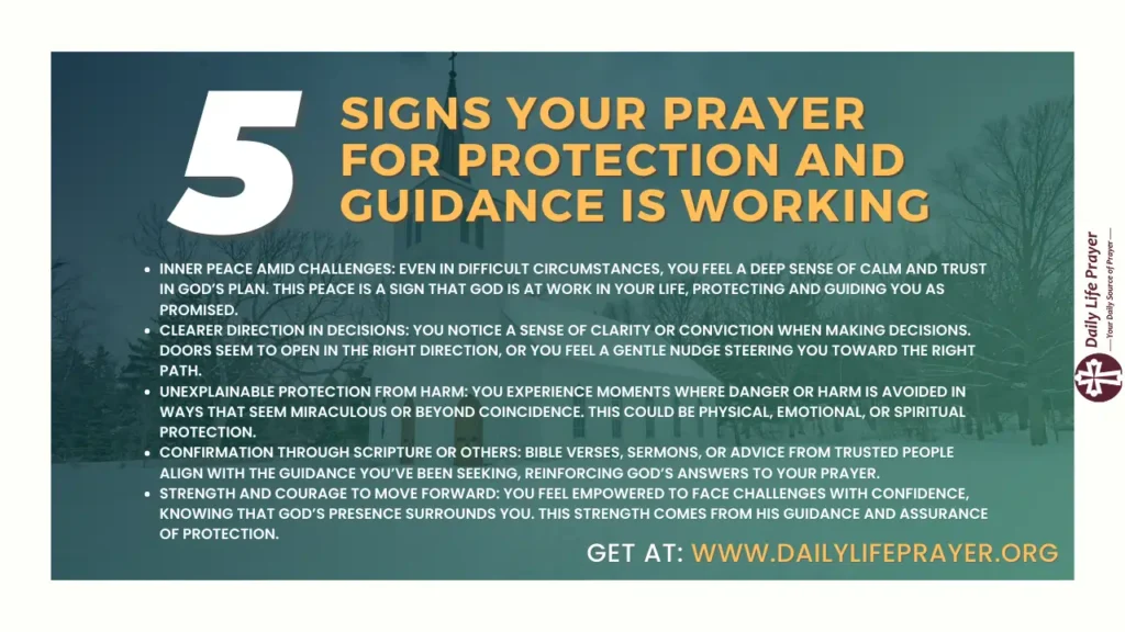 Signs Your Prayer For Protection and Guidance is Working