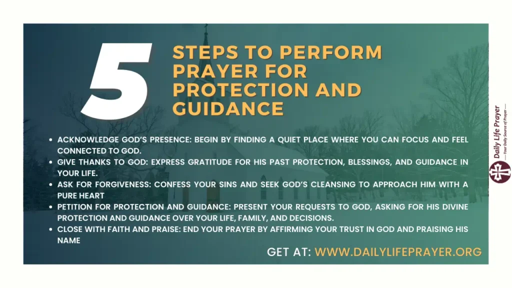 Steps to Perform Prayer For Protection and Guidance