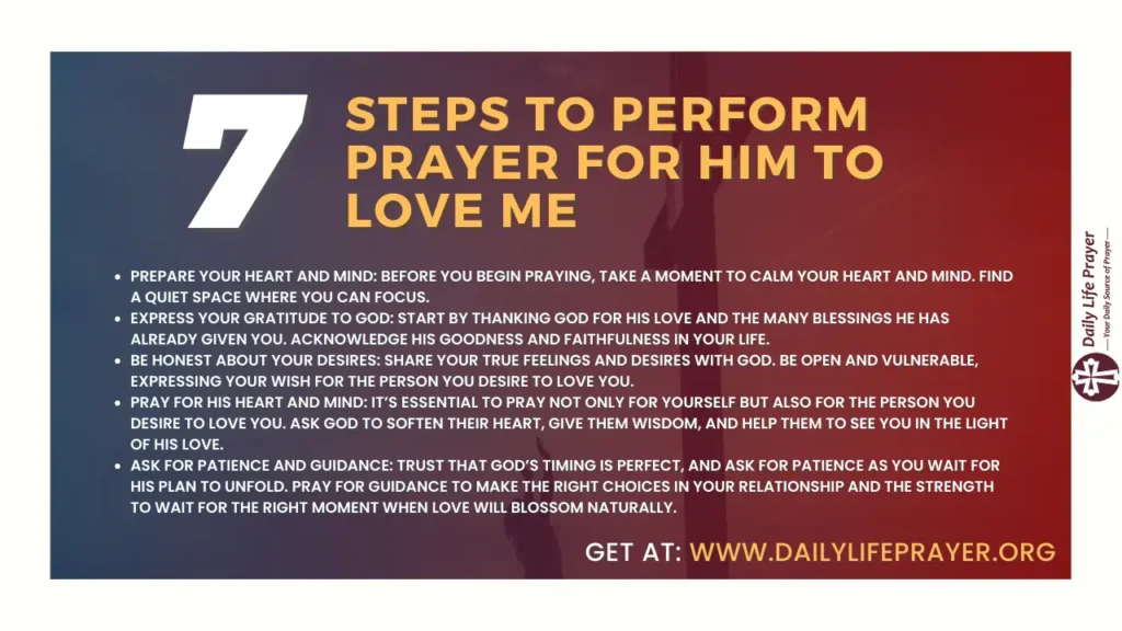 Steps to Perform Prayer for Him to Love Me