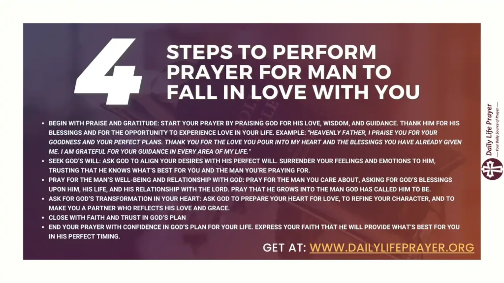 Steps to Perform Prayer for Man to Fall in Love With You