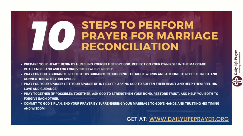 Steps to Perform Prayer for Marriage Reconciliation