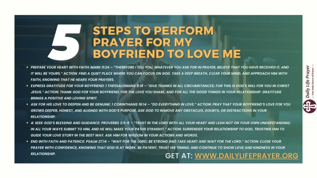 Steps to Perform Prayer for My Boyfriend to Love Me