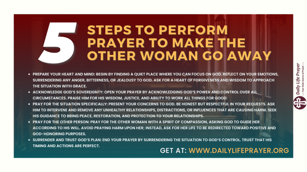 Steps to Perform Prayer to Make the Other Woman Go Away