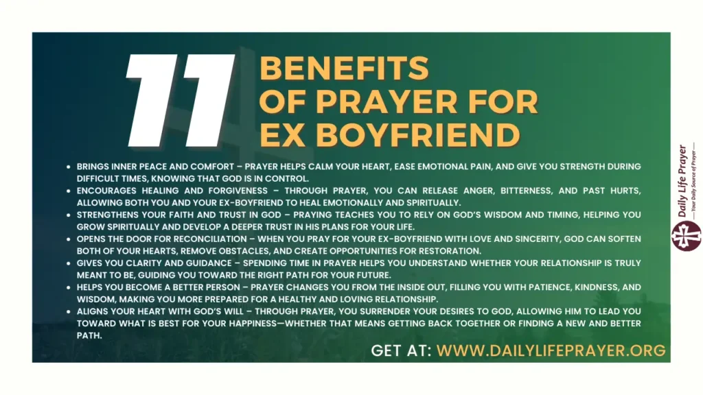 11 Benefits of Prayer for Ex Boyfriend