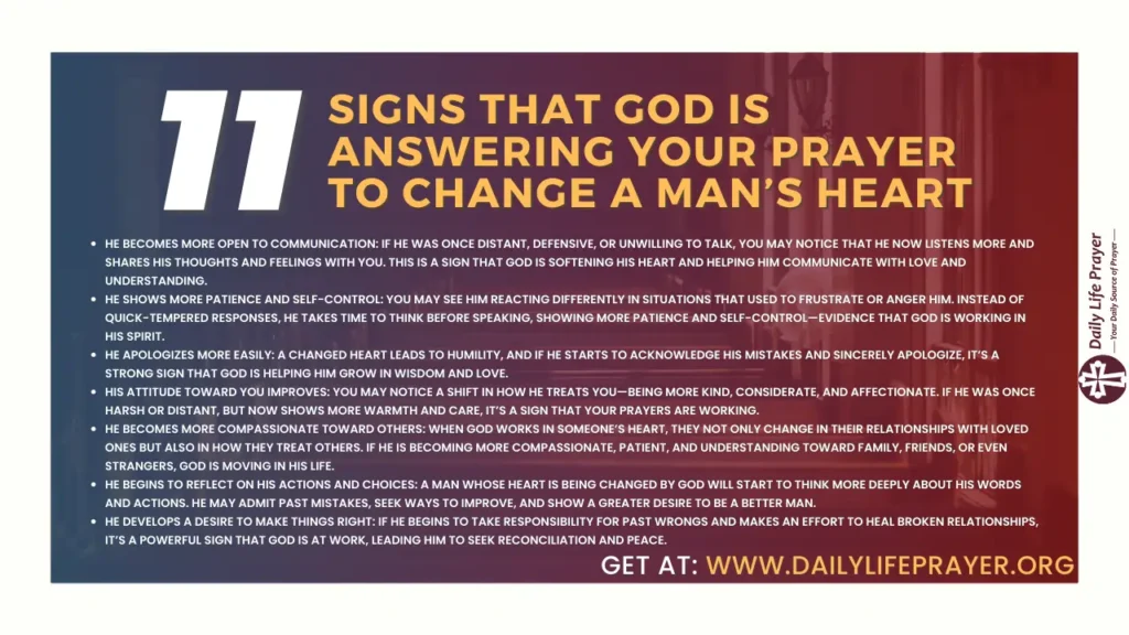 11 Signs That God is Answering Your Prayer to Change a Man’s Heart