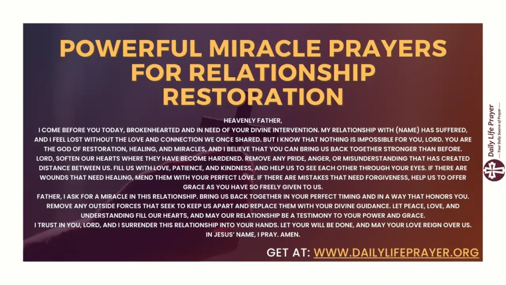 6 Powerful Miracle Prayers for Relationship Restoration