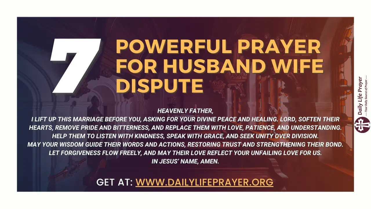 7 Powerful Prayer for Husband Wife Dispute