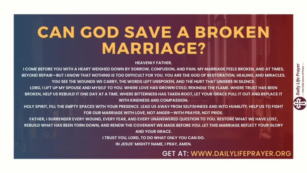 Can God Save a Broken Marriage