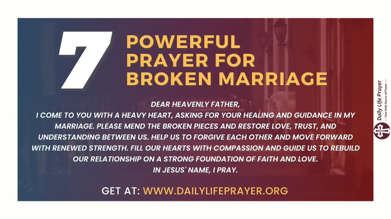 Prayer for Broken Marriage