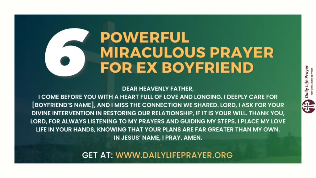 Prayer for Ex Boyfriend