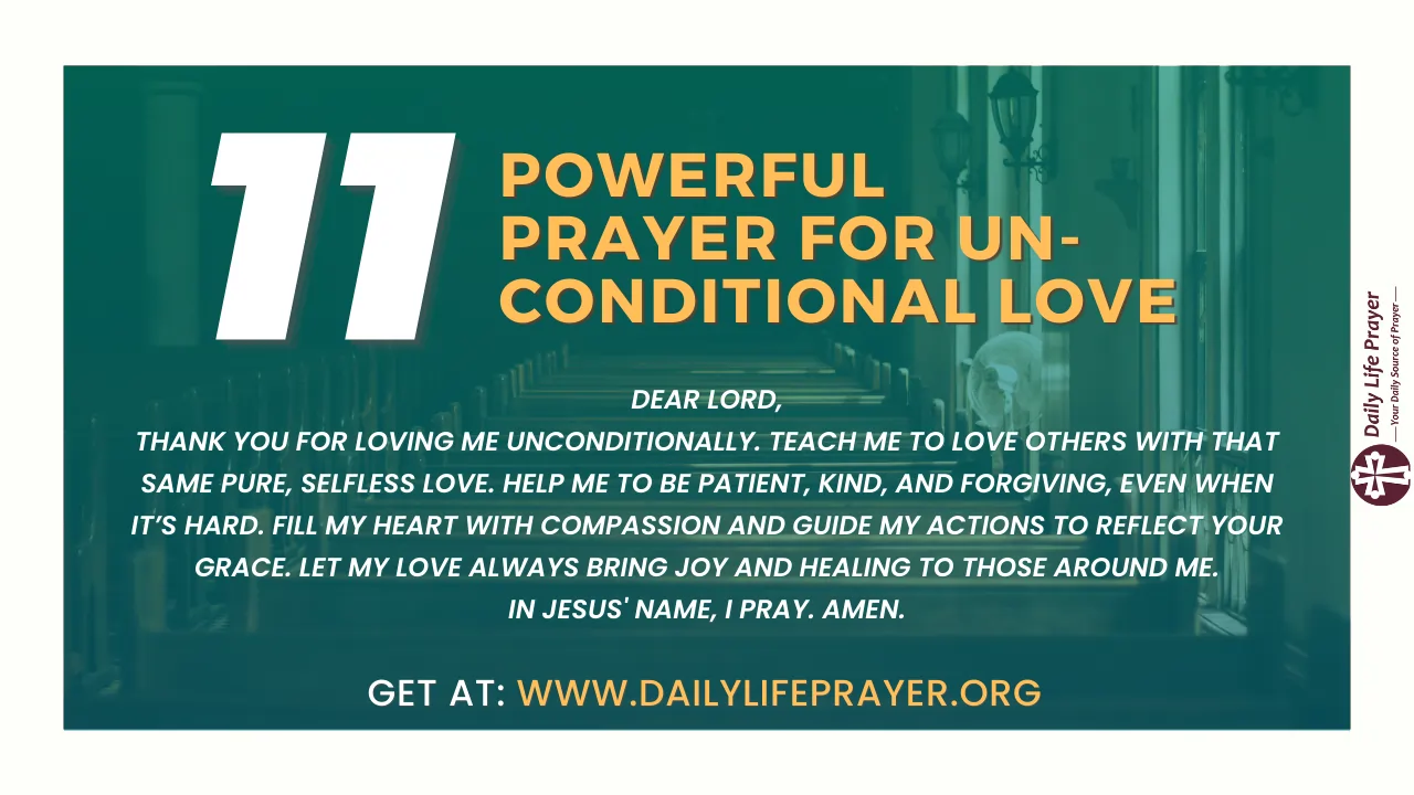 Prayer for Unconditional Love