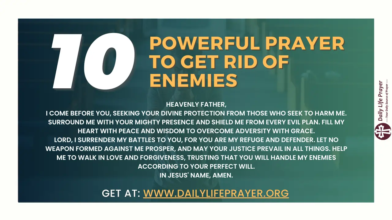 Prayer to Get Rid of Enemies