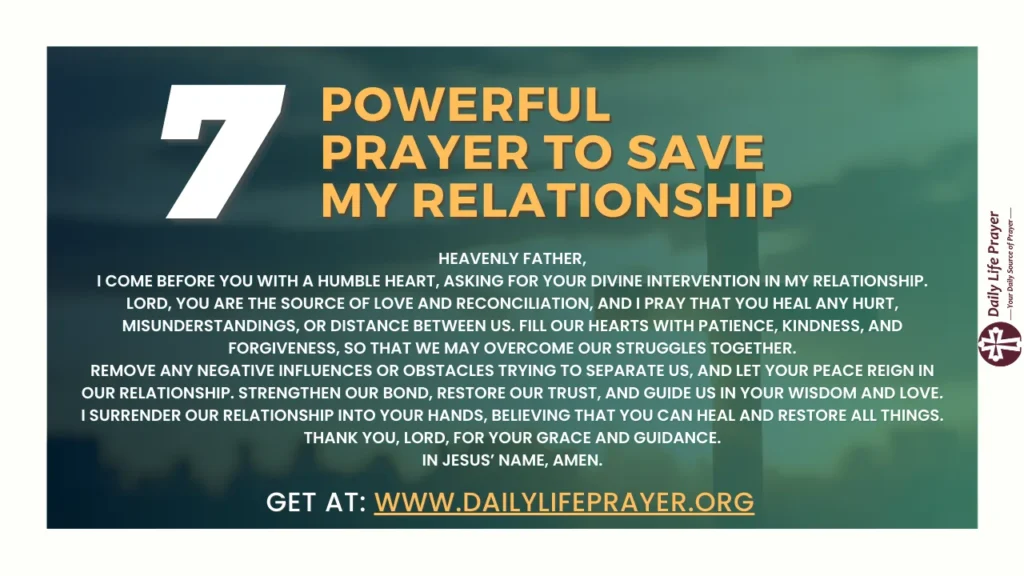 Prayer to Save My Relationship