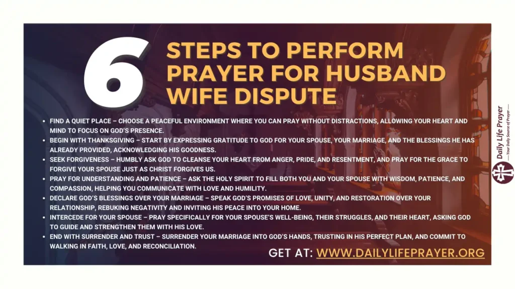 Steps to Perform Prayer for Husband Wife Dispute