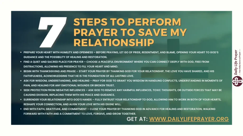 Steps to Perform Prayer to Save My Relationship