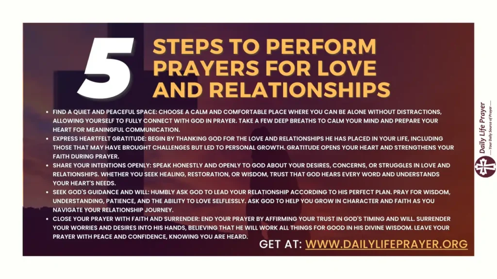 Steps to Perform Prayers for Love and Relationships