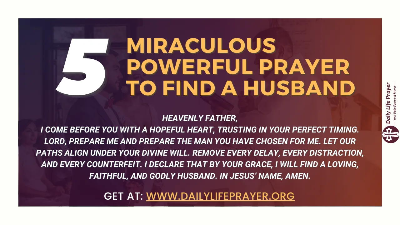 Prayer to Find a Husband